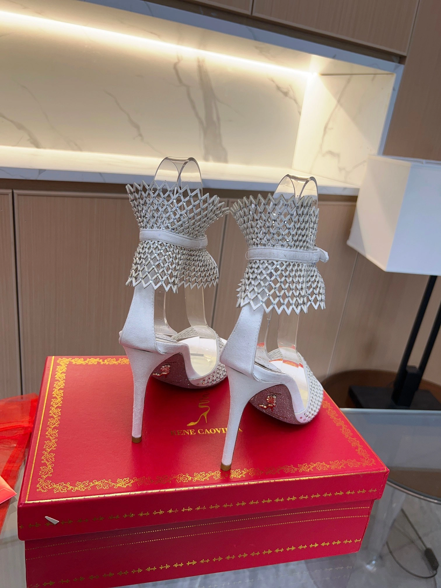 COCO-- R595 C11897-105-C001-V741 Heel height：9.5CM sheepskin item:D-X000F2840